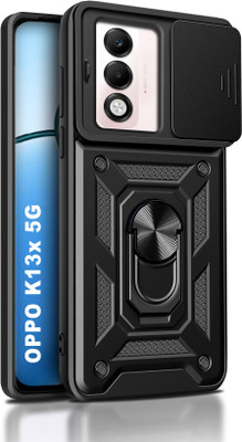 HUPSHY Back Cover for OPPO K13x 5G(Black, Rugged Armor, Pack of: 1)