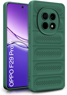 WOW Imagine Back Cover for Oppo F29 Pro 5G | Heat Dissipation TPU | 360° Camera Protection | Breathable Cooling Holes(Green, Grip Case)