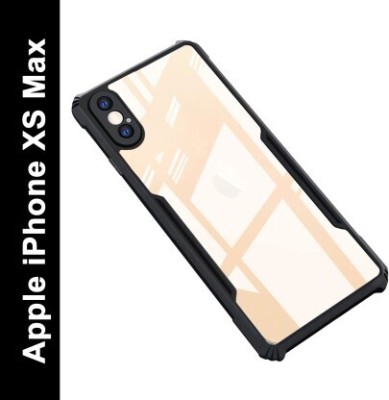 LOGELI Back Cover for Apple iPhone XS Max(Transparent, Black, Silicon, Pack of: 1)