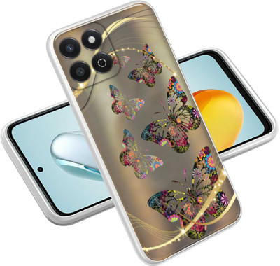 eBoggy Back Cover for Honor X7C 5G(Multicolor, Dual Protection, Silicon, Pack of: 1)