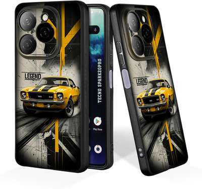 printwhiz Back Cover for Tecno Spark 20 Pro 5G(Black)