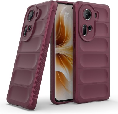 GLOBAL NOMAD Back Cover for OPPO Reno 11 5G(Maroon, 3D Case, Silicon, Pack of: 1)