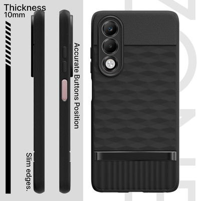 VAlight Back Cover for OPPO K13x 5G, Camera Protection 3D Cube Design Silicone Protective Bumper Case(Black, 3D Case, Silicon, Pack of: 1)