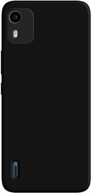 Bodoma Back Cover for Nokia C12/C12 Pro(Black, Silicon, Pack of: 1)