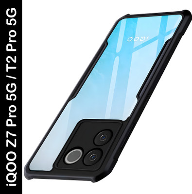 ADI Creations Back Cover for IQOO Z7 Pro 5G(Black, Camera Bump Protector, Pack of: 1)