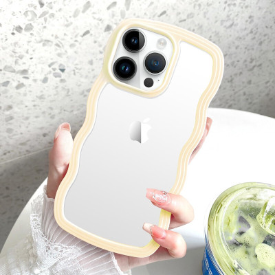 Cover Alive Back Cover for Apple iPhone 15 Pro Max(Yellow, Transparent, Shock Proof, Pack of: 1)