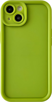 SCALEBEE Back Cover for Apple iPhone 15 Plus Soft Silicone Anti Shock Scratch Proof Camera Protection Phone Case(Green, Flexible, Silicon, Pack of: 1)