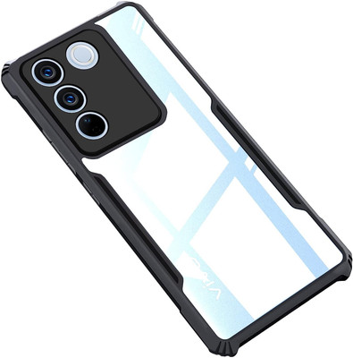 fi-yonity Back Cover for Vivo V27 5G, V27 Pro 5G(Black, Pack of: 1)
