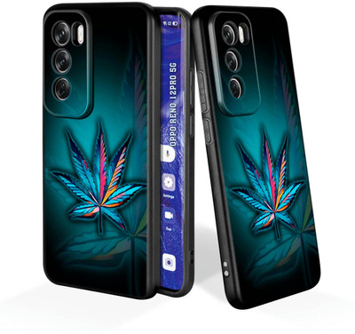 printwhiz Back Cover for Oppo Reno12 Pro 5G(Black)