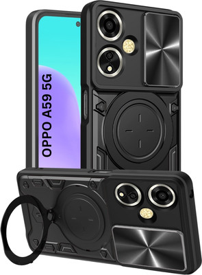 Flipkart SmartBuy Back Cover for OPPO A59 5G(Black, Rugged Armor, Pack of: 1)