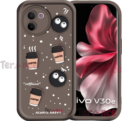 TERANCE Back Cover for Vivo V30e 5G(Brown, Flexible, Pack of: 1)