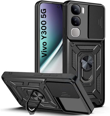Fablue Back Cover for Vivo Y300 5G(Black, Rugged Armor, Pack of: 1)