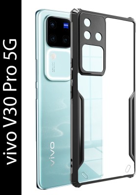 HUPSHY Back Cover for vivo V30 Pro 5G(Black, Shock Proof, Pack of: 1)
