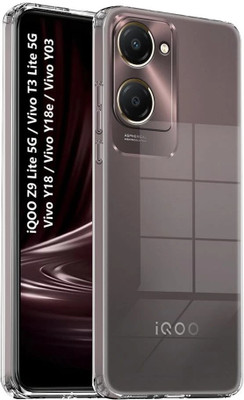 King Maker Back Cover for iQOO Z9 Lite 5G, Vivo T3 Lite 5G, Vivo Y18/Y18e/Y03/Y28s/Y37(Transparent, Flexible, Pack of: 1)