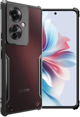 ROYALBASE Back Cover for Oppo F25 PRO 5G [IP](Black, Grip Case, Silicon, Pack of: 1)
