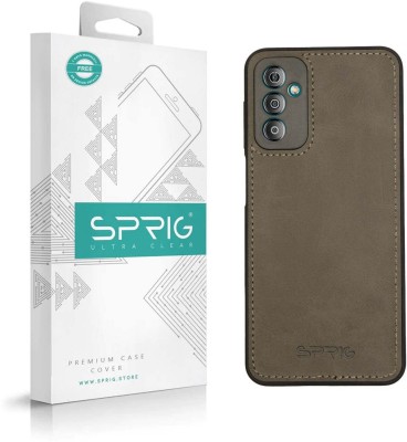 Sprig Matte Leather Back Cover for Samsung Galaxy F23 5G, Samsung F23, Galaxy F23, F23 5G(Grey, Hard Case, Pack of: 1)