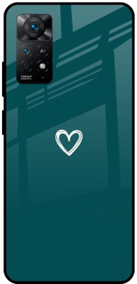 QRIOH Glass Back Cover for Redmi Note 11 Pro 5G(Green, Grip Case, Pack of: 1)
