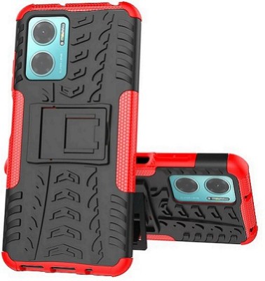 Accessories Kart Back Cover for Redmi 11 prime 5G,Redmi 11 prime 4G,Poco M4 5G,PocoM5 Dazzle tyre case with kick stand(Red, Shock Proof, Pack of: 1)