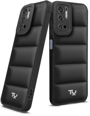 TRUEUPGRADE Back Cover for Redmi Note 10T 5G, Poco M3 Pro 5G(Black, Puffer, Silicon, Pack of: 1)