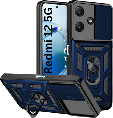 Fablue Back Cover for Redmi 12 5G(Black, Rugged Armor, Pack of: 1)