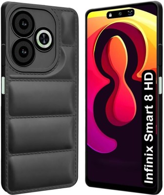royal eshop 15 Back Cover for Infinix SMART 8 HD(Black, Puffer, Silicon, Pack of: 1)