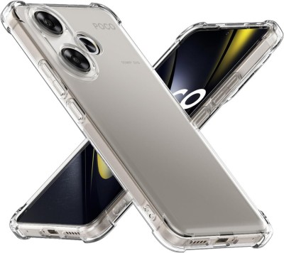 CONNECTPOINT Back Cover for Xiaomi Poco F6 5G(Transparent, Shock Proof, Silicon, Pack of: 1)