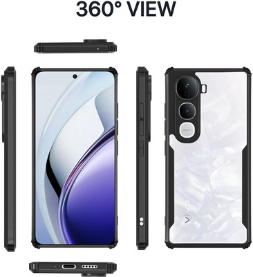TESPARK Back Cover for Vivo Y400 Pro 5G(Black, Grip Case, Pack of: 1)