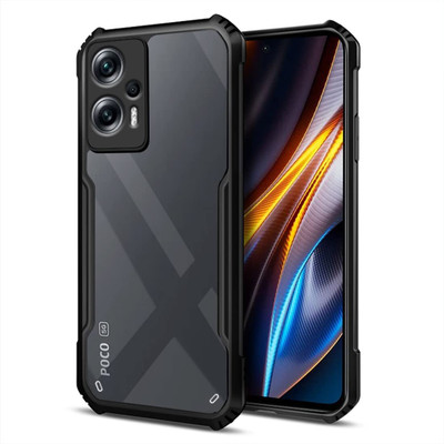 JASH Back Cover for Poco X4 GT, Redmi Note 11t Pro 5G, Redmi Note 11t Pro Plus(Black, Shock Proof, Silicon, Pack of: 1)