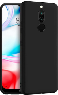 DMJHP Back Cover for Mi Redmi 8(Black, Pack of: 1)