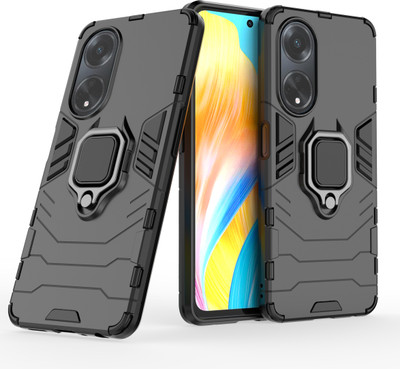 Mobile Mart Back Cover for OPPO F23 5G(Black, Cases with Holder, Pack of: 1)