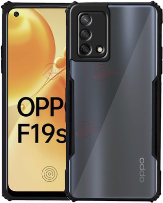 ALLNEEDS Back Cover for OPPO F19s(Black, Transparent, Matte Finish, Pack of: 1)