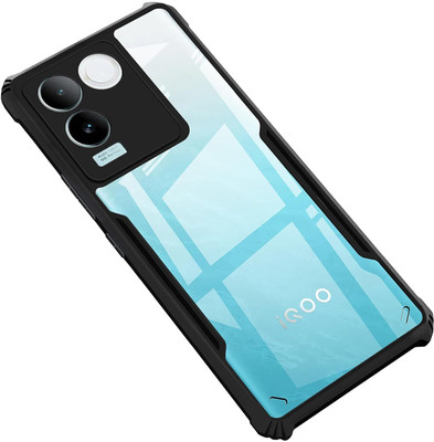 Caseline Back Cover for iQOO Z7 Pro/Vivo T2 Pro 5G,(IP)(Black, Grip Case, Pack of: 1)