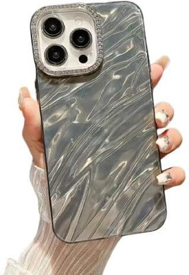 EXOTIC FLOURISH Back Cover for Apple Iphone 11 Pro Max, Stylish Case Camera Lens Protection Diamonds Bling Silver(Black, Dual Protection, Pack of: 1)