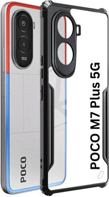 KWINE CASE Back Cover for POCO M7 Plus 5G(Black, Shock Proof, Pack of: 1)