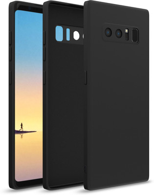Pikkme Back Cover for Samsung Galaxy Note 8(Black, Camera Bump Protector, Silicon, Pack of: 1)