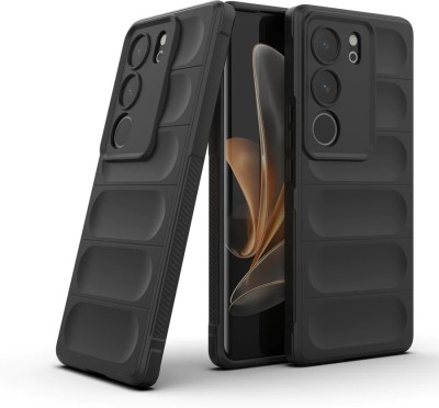 Mobikit Back Cover for Vivo V29 5G, Vivo V29 Pro 5G, Shockproof Flexible Airbag Design Case(Black, Shock Proof, Pack of: 1)
