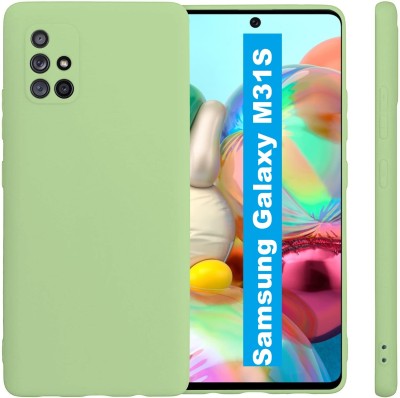 Rugraj Back Cover for Samsung Galaxy M31S(Green, Grip Case, Silicon, Pack of: 1)