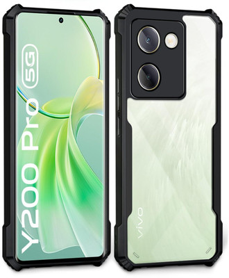 lgkbest Back Cover for Vivo Y200 Pro 5G, Vivo Y300 Plus 5G(Black, Shock Proof, Pack of: 1)