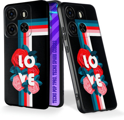 7printzone Back Cover for Tecno Pop 7 Pro, Tecno Spark Go 2023(Multicolor, Flexible, Silicon)