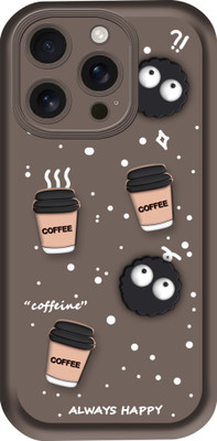 Nice Assoseries HUB Back Cover for iPhone 14 Pro Max, 3D Coffee Design Case(Brown, 3D Case, Silicon, Pack of: 1)