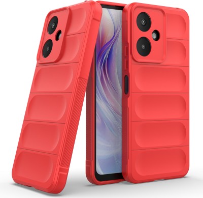 GLOBAL NOMAD Back Cover for Poco M6 5G(Red, 3D Case, Silicon, Pack of: 1)