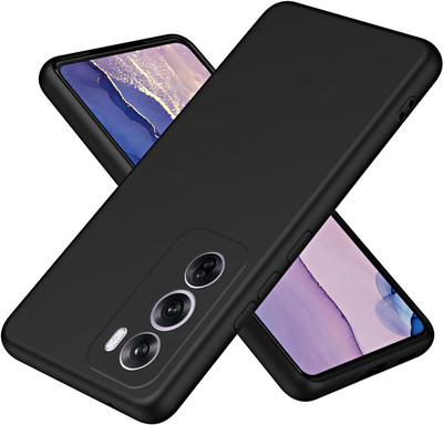 TRUEUPGRADE Back Cover for Oppo Reno 12 Pro 5G(Black, Flexible, Silicon, Pack of: 1)