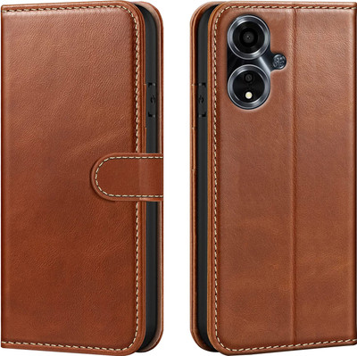 Forego Back Cover for OPPO A59 5G(Brown, Cases with Holder, Pack of: 1)