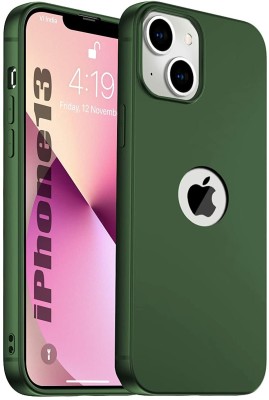 Enflamo Back Cover for Apple iPhone 13(Green, Flexible, Silicon, Pack of: 1)
