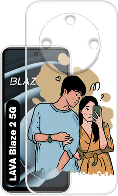 SNAZZY Back Cover for LAVA Blaze 2 5G(Transparent, Grip Case, Silicon, Pack of: 1)