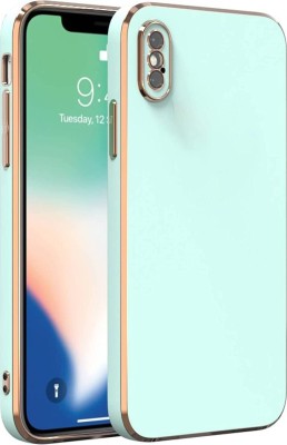 ANTICA Back Cover for Apple iPhone Xs Max |View Electroplated Chrome 6D Case Soft TPU(Green, Dual Protection, Silicon, Pack of: 1)
