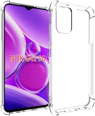 CONNECTPOINT Bumper Case for Nokia G42 5G(Transparent, Grip Case, Silicon, Pack of: 1)