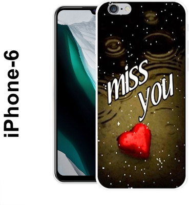 Indus Back Cover for Apple iPhone 6(Black, Flexible, Pack of: 1)