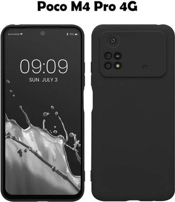 Highderabad Tech Back Cover for Poco M4 Pro(Black, Pack of: 1)