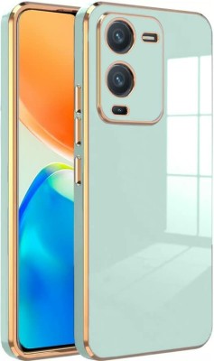 KARAS Back Cover for Vivo V25 Pro 5G |View Electroplated Chrome 6D Case Soft TPU(Green, Dual Protection, Silicon, Pack of: 1)